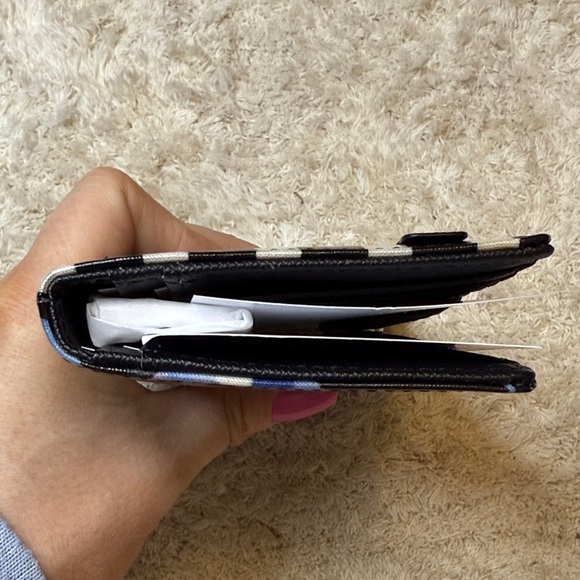 NWT Kate Spade Cedar Street Floral Black and Blue Wallet - Picture 5 of 9